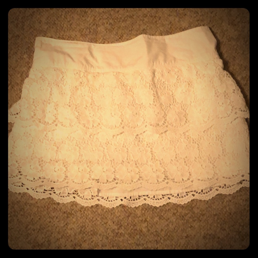 White Lace Skirt